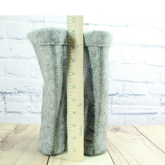 LL Bean Gray Wool Warm Replacement Boot Liner Inserts Size 6 - Picture 6 of 9